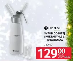 SYFON DO BITEJ ŚMIETANY 0,5 L + 10 NABOJOW