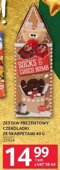 ZESTAW PREZENTOWY CZEKOLADKI ZE SKARPETAMI 40 G
