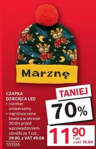 CZAPKA DZIECIĘCA LED