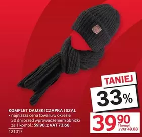 KOMPLET DAMSKI CZAPKA I SZAL