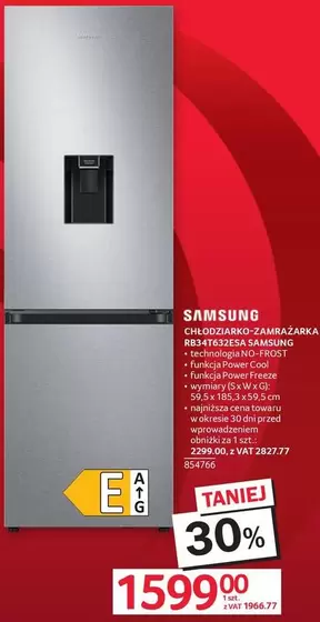 CHŁODZIARKO-ZAMRAŻARKA RB34T632ESA