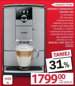 Bar - EKSPRES CISNIENIOWY NIVONA 795