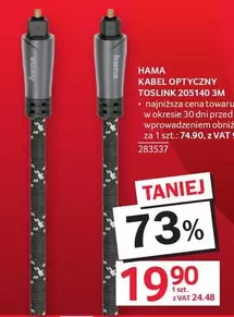 KABEL OPTYCZNY TOSLINK 205140 3M