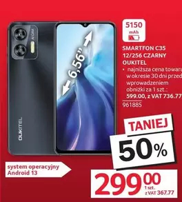 Android - SMARTFON C35 12/256 CZARNY