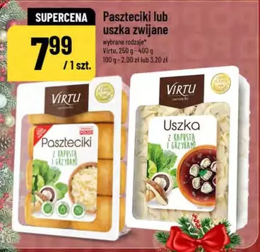 Paszteciki lub uszka zwijane