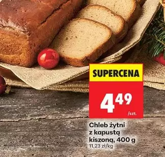 Chleb żytni z kapustą kiszoną