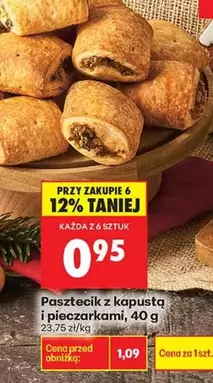 Pasztecik z kapustą i pieczarkami