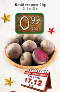 Buraki czerwone 1 kg