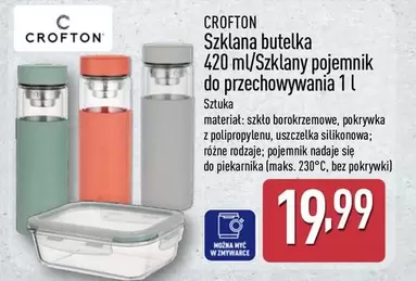 Szklana butelka 420 ml/Szklany pojemnik do przechowywania 1 l