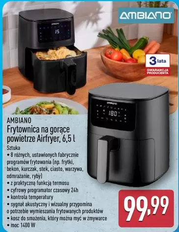 Frytownica na gorące powietrze Airfryer, 6,5 l