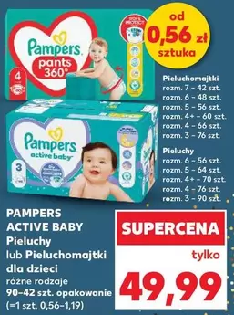 Pampers - ACTIVE BABY Pieluchy lub Pieluchomajtki dla dzieci