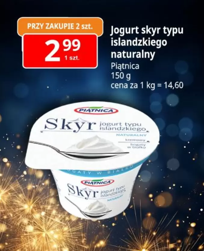 Jogurt skyr typu islandzkiego naturalny