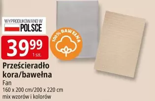 Mix - Prześcieradło kora/bawełna