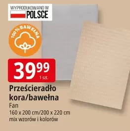 Mix - Prześcieradło kora/bawełna