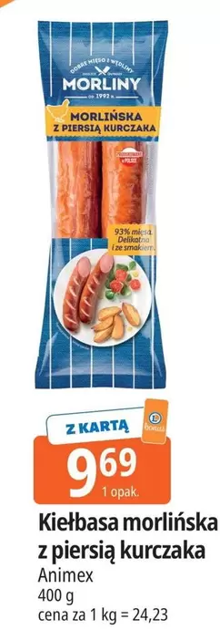 Kiełbasa morlińska z piersią kurczaka