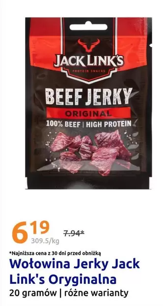 Link - Wołowina Jerky Jack 's Oryginalna