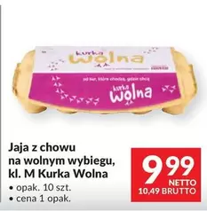 Jaja z chowu na wolnym wybiegu, kl. M