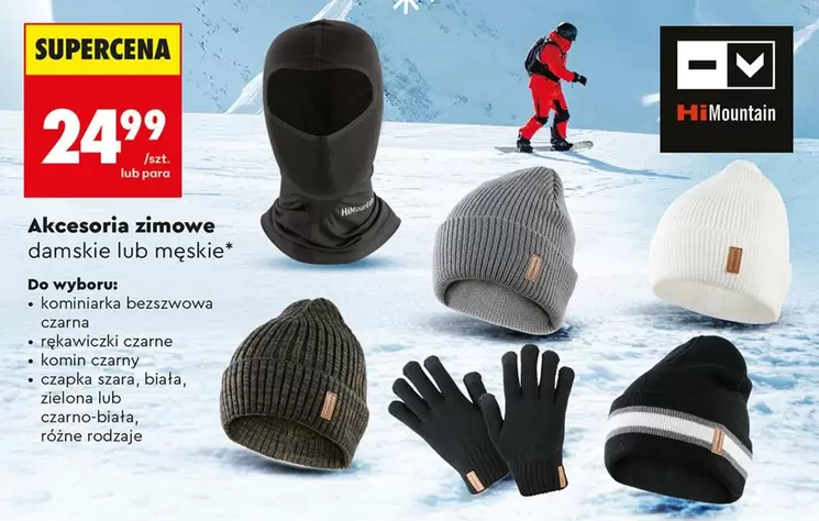 Akcesoria zimowe damskie lub męskie