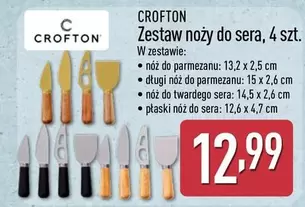 Zestaw noży do sera, 4 szt.