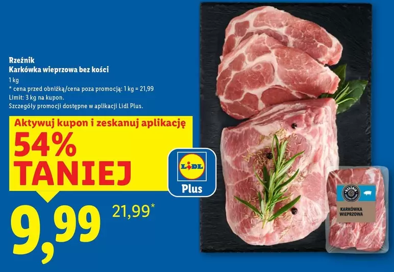 Plus - Karkówka wieprzowa bez kości