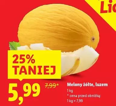 Melony żółte, luzem