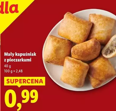 Mały kapuśniak z pieczarkami