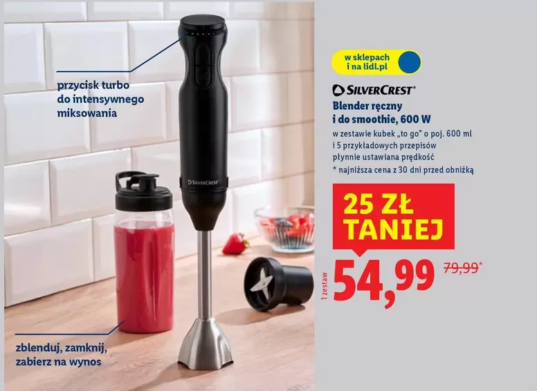 Silvercrest - Blender ręczny I do smoothie