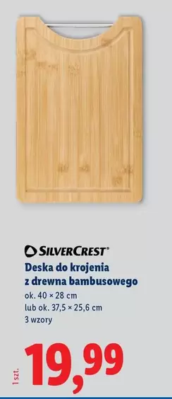 Silvercrest - Deska do krojenia z drewna bambusowego