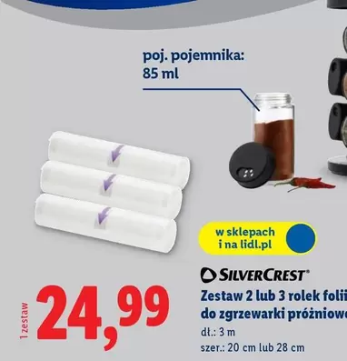Silvercrest - Zestaw 2 lub 3 rolek foli do zgrzewarki próżniowe
