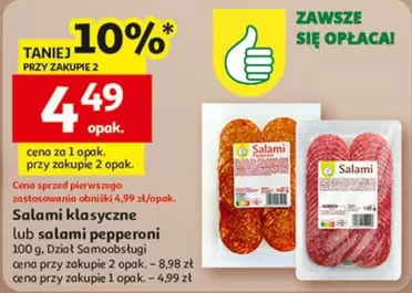 Salami klasyczne lub salami pepperoni