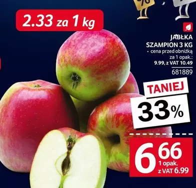 JABŁKA SZAMPION 3 KG