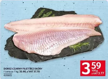 DORSZ CZARNY FILET BEZ SKÓRY