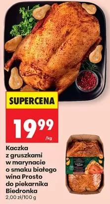 Prosto - Kaczka z gruszkami w marynacie o smaku białego wina  do piekarnika