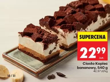 Ciasto Kopiec bananowy