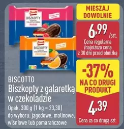 Biszkopty z galaretką w czekoladzie