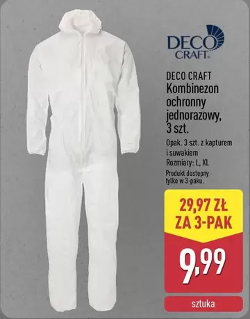 Kombinezon ochronny jednorazowy