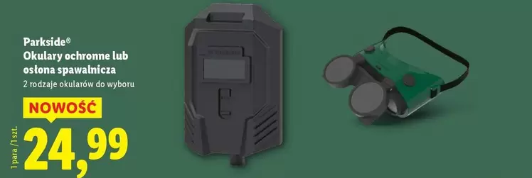 Okulary ochronne lub oslona spawalnicza