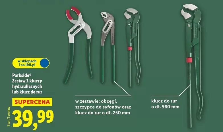 Mm - Zestaw 3 kluczy hydraulicznych lub klucz de tur