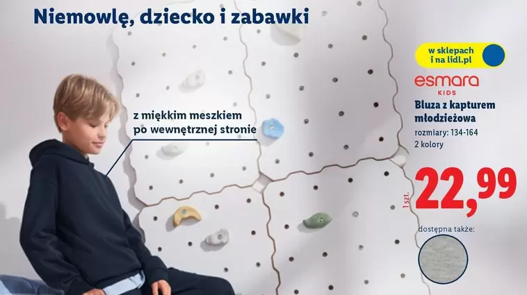 Bluza z kapturem młodzieżowa