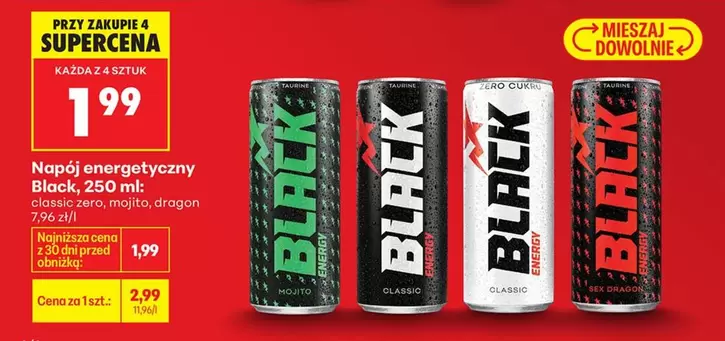 Black - Napój energetyczny , 250 ml