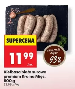 Kiełbasa biała surowa premium Kraina Mięs