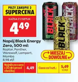 Black - Napój  Energy Zero