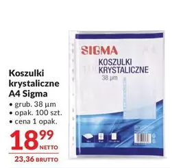 Sigma - Koszulki krystaliczne A4