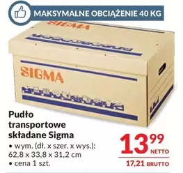 Sigma - Pudło transportowe składane