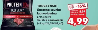 Suszona szynka lub wołowina proteinowe