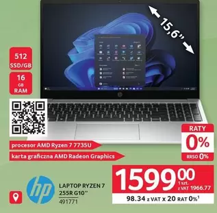 Hp - RYZEN 7 255R G10"