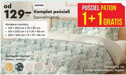 Komplet pościeli bawełnianej