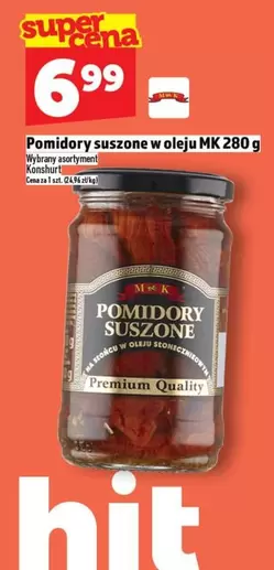 Pomidory suszone w oleju MK 280 g