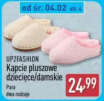 Kapcie pluszowe dziecięce/damskie