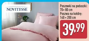 Poszewki na poduszki: 70x80 cm, Poszwa na kołdrę: 140 x 200 cm